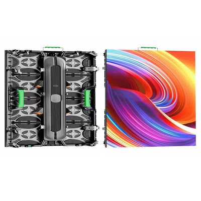 3840hz Rental LED Screen Aluminum Cabinet P2.976 500*500 Indoor Front Fixing Hard Link Curve Lock