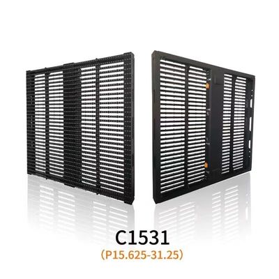 LED Transparent Screen P3.91-7.82mm 3840hz Mesh LED Screen 1000*500mm Outdoor