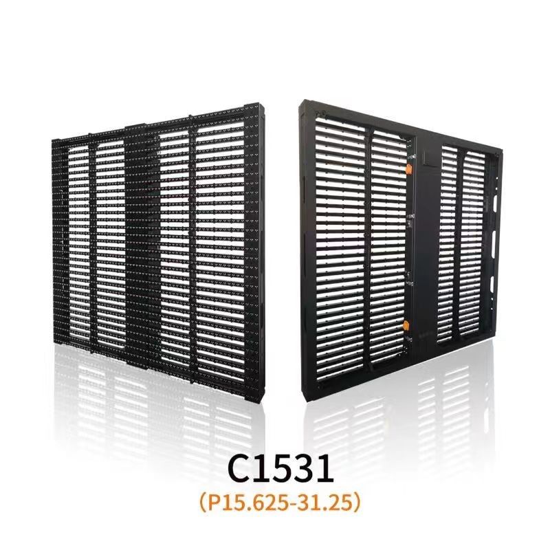 LED Transparent Screen P3.91-7.82mm 3840hz Mesh LED Screen 1000*500mm Outdoor