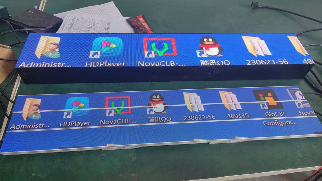 300*60mm P1.25 LED Shop Shelf Screen COB GOB Aluminum Thin WiFi LED Screen